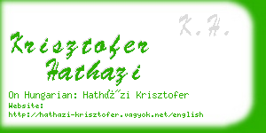 krisztofer hathazi business card